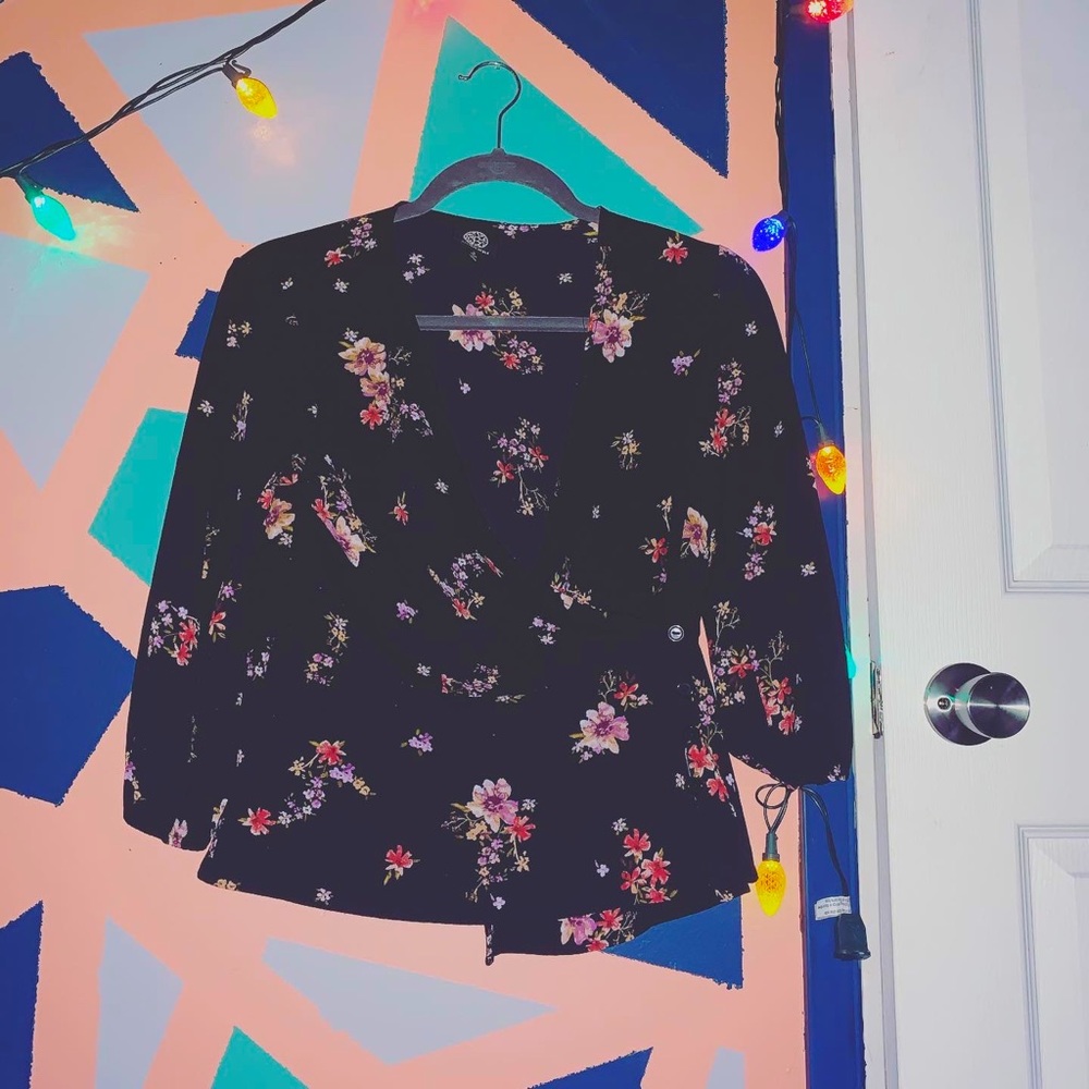 Deep v neck top